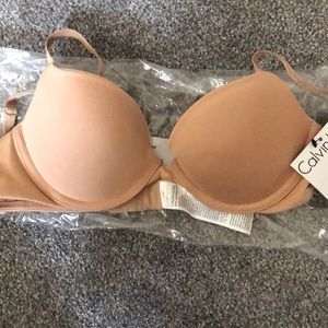 New Calvin Klein nude (34A) push up bra